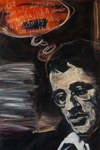 Guy Debord, 2011, Öl auf Leinwand, 90 × 60 cm