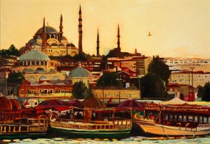 Istanbul, 2011, Öl auf Leinwand, 135 × 195 cm